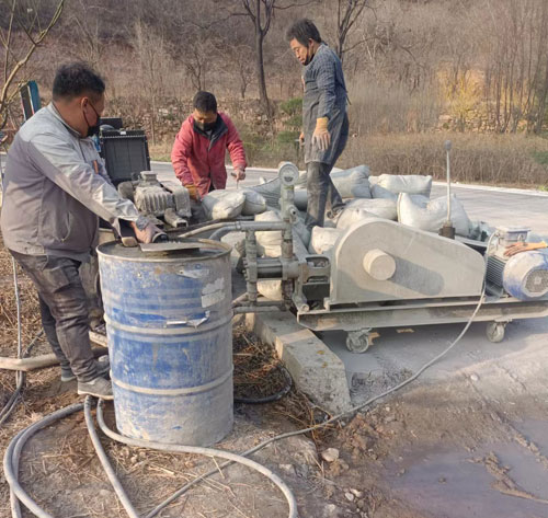 礼纪镇路面下沉注浆